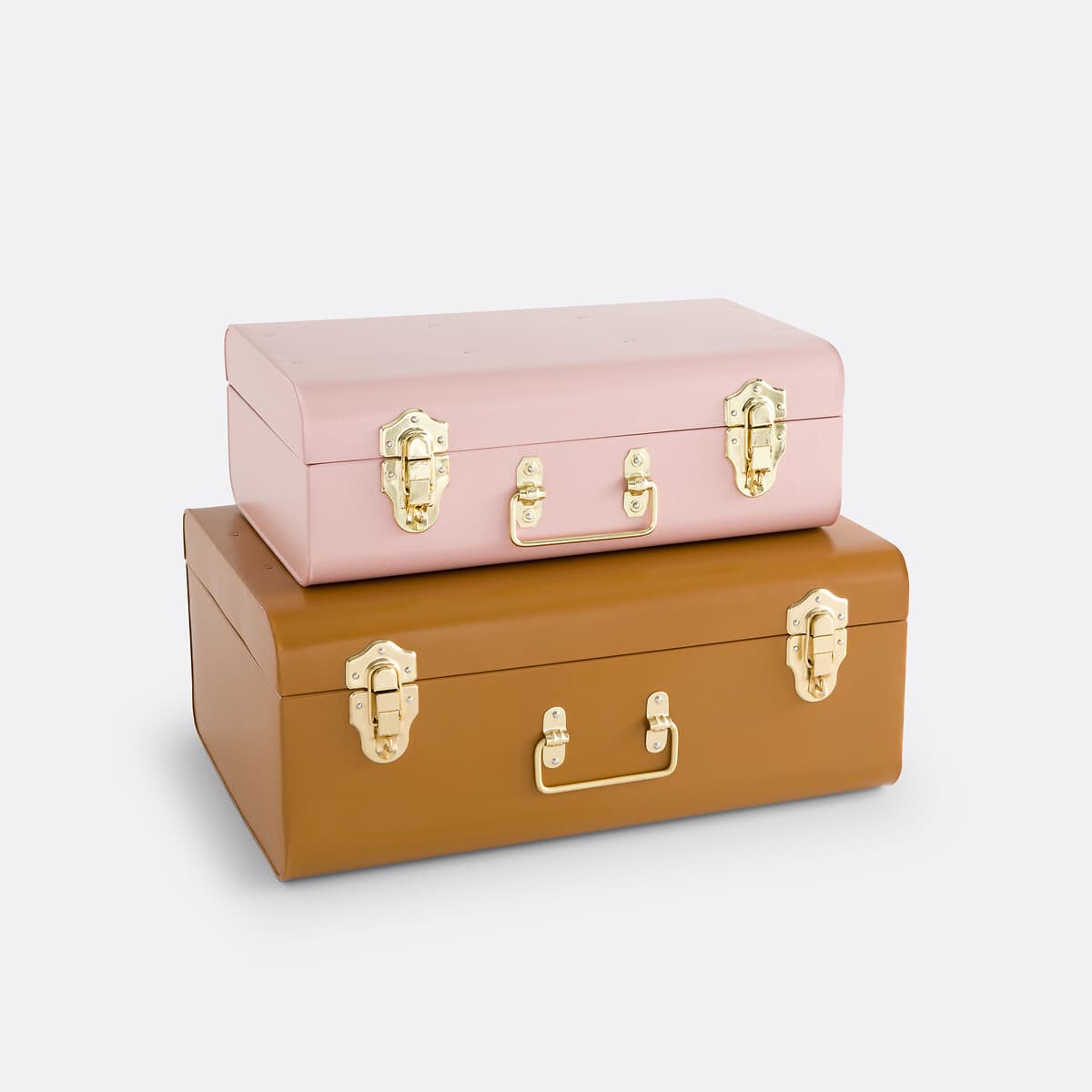 Set de 2 Cajas metálicas decorativas