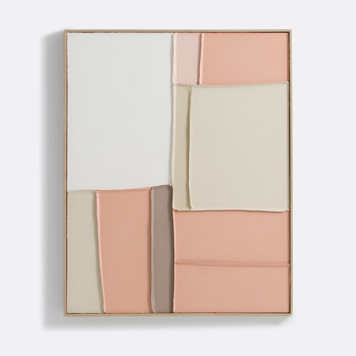 Cuadro abstracto moderno con relieve