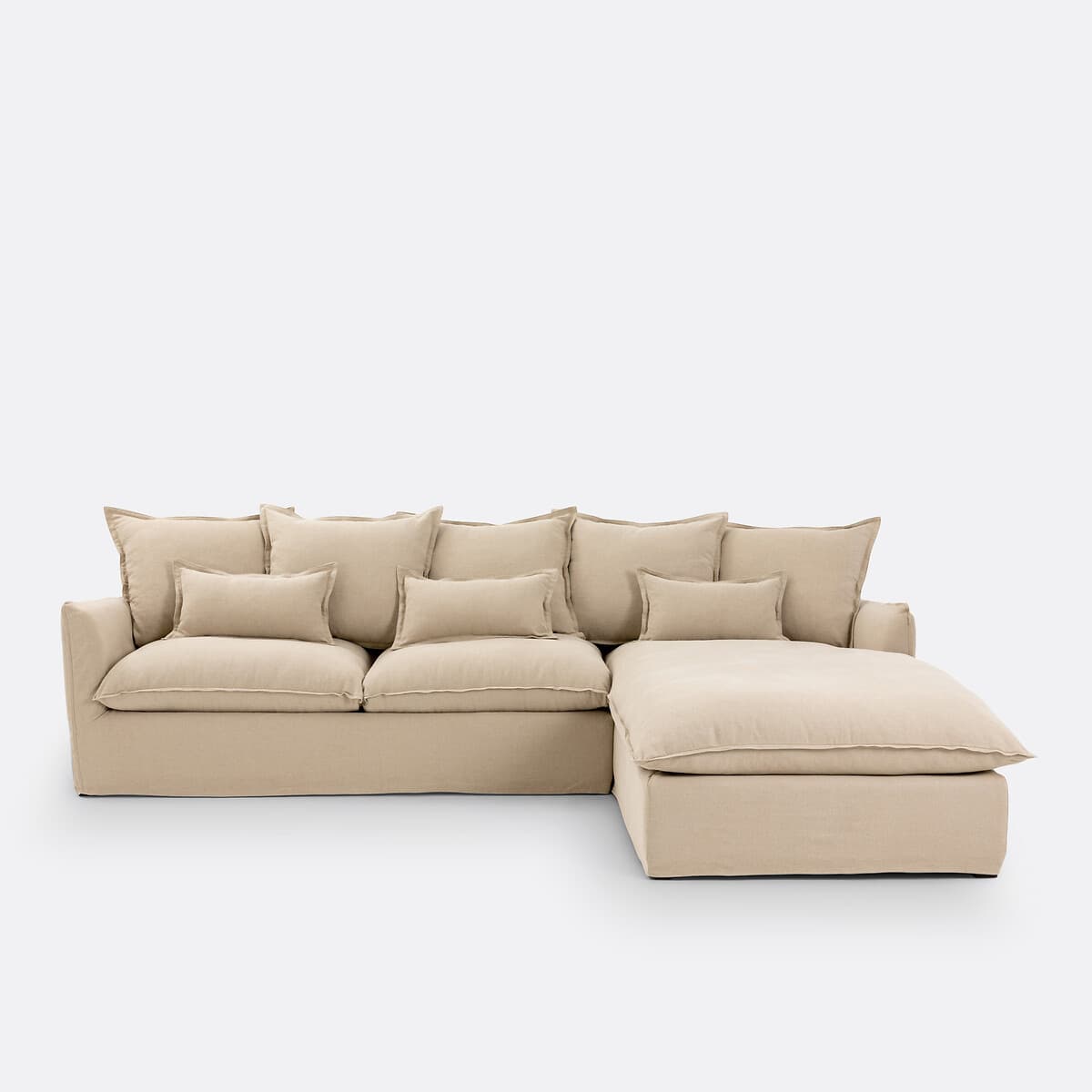 Sofá esquinero modular beige