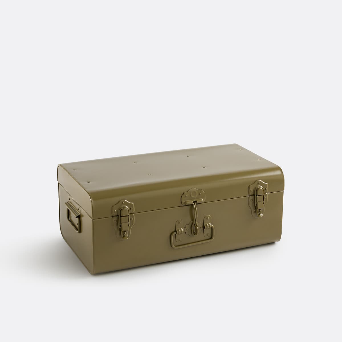 Arcón metálico verde oliva