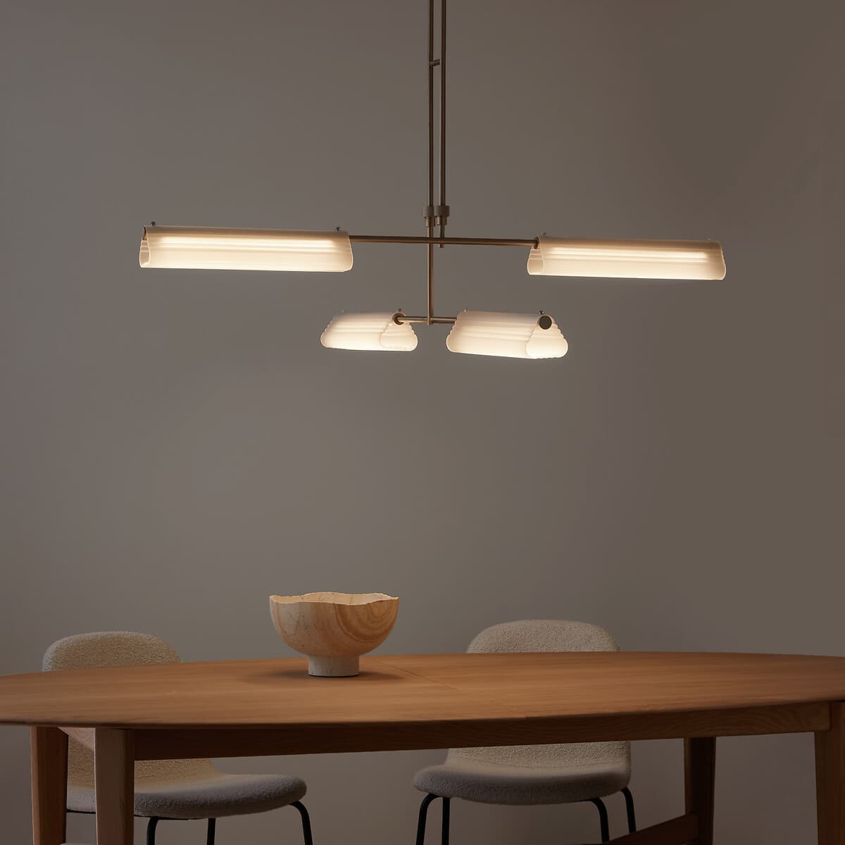 lámpara colgante dorada, lámpara de techo salón