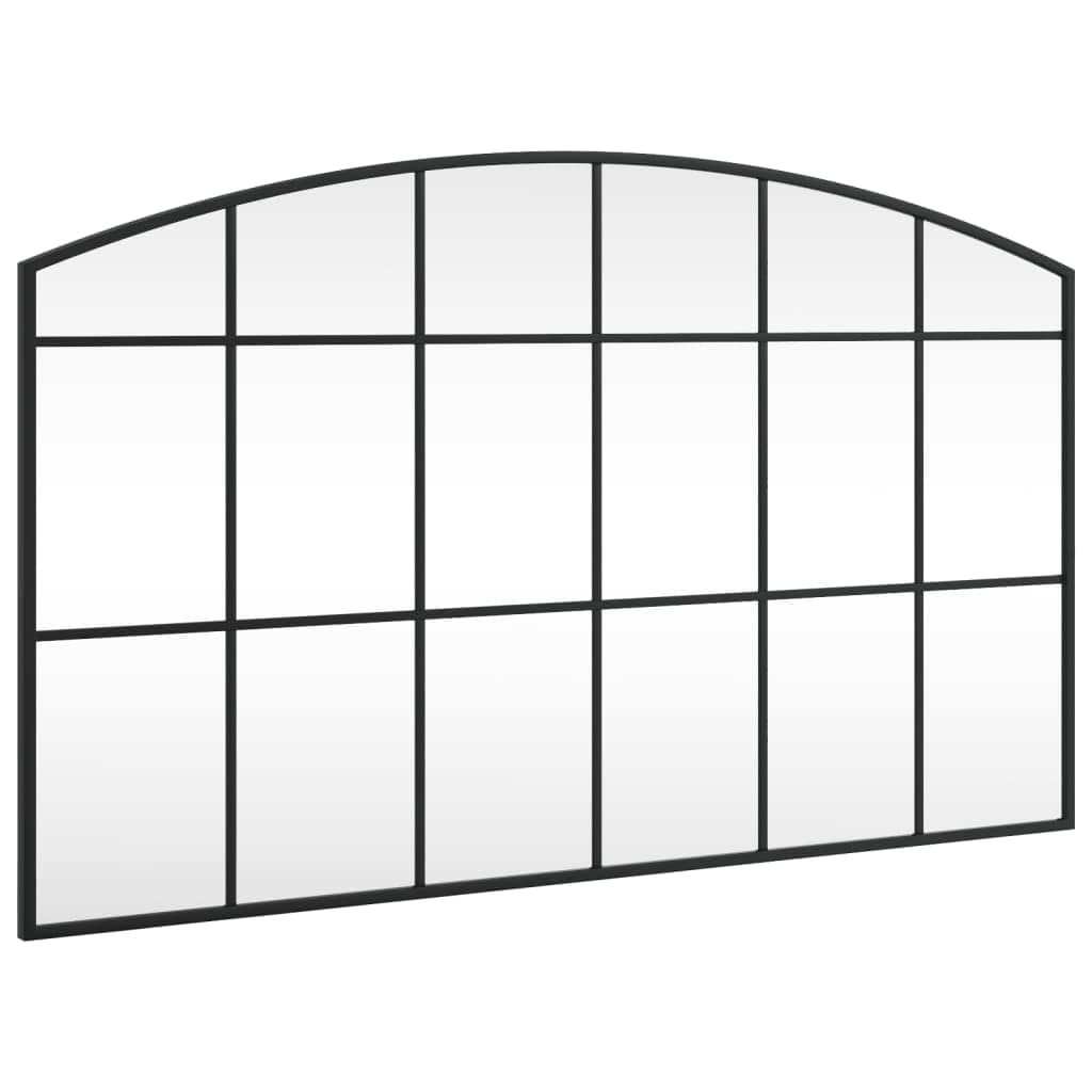 Espejo de pared con arco y rejilla negra