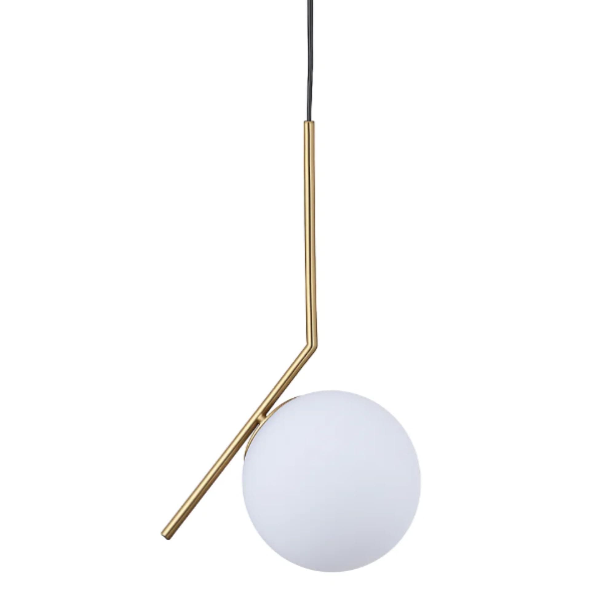 Lámpara colgante esfera dorada