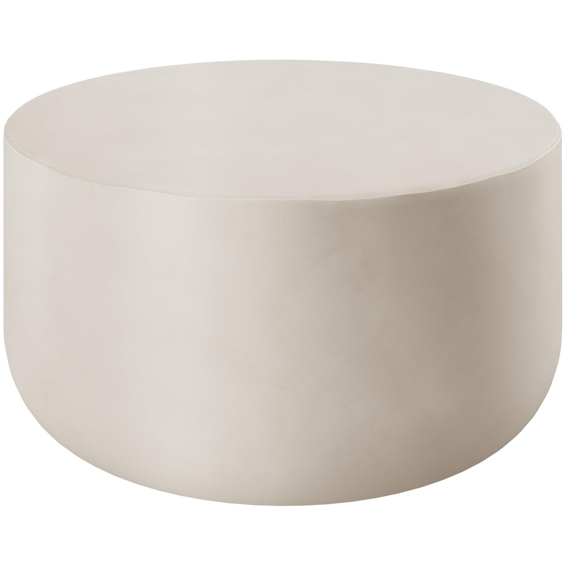Mesa de centro redonda beige minimalista