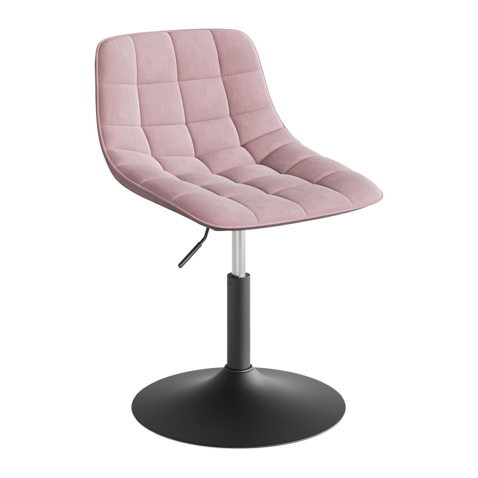 Silla de escritorio giratoria tapizada rosa