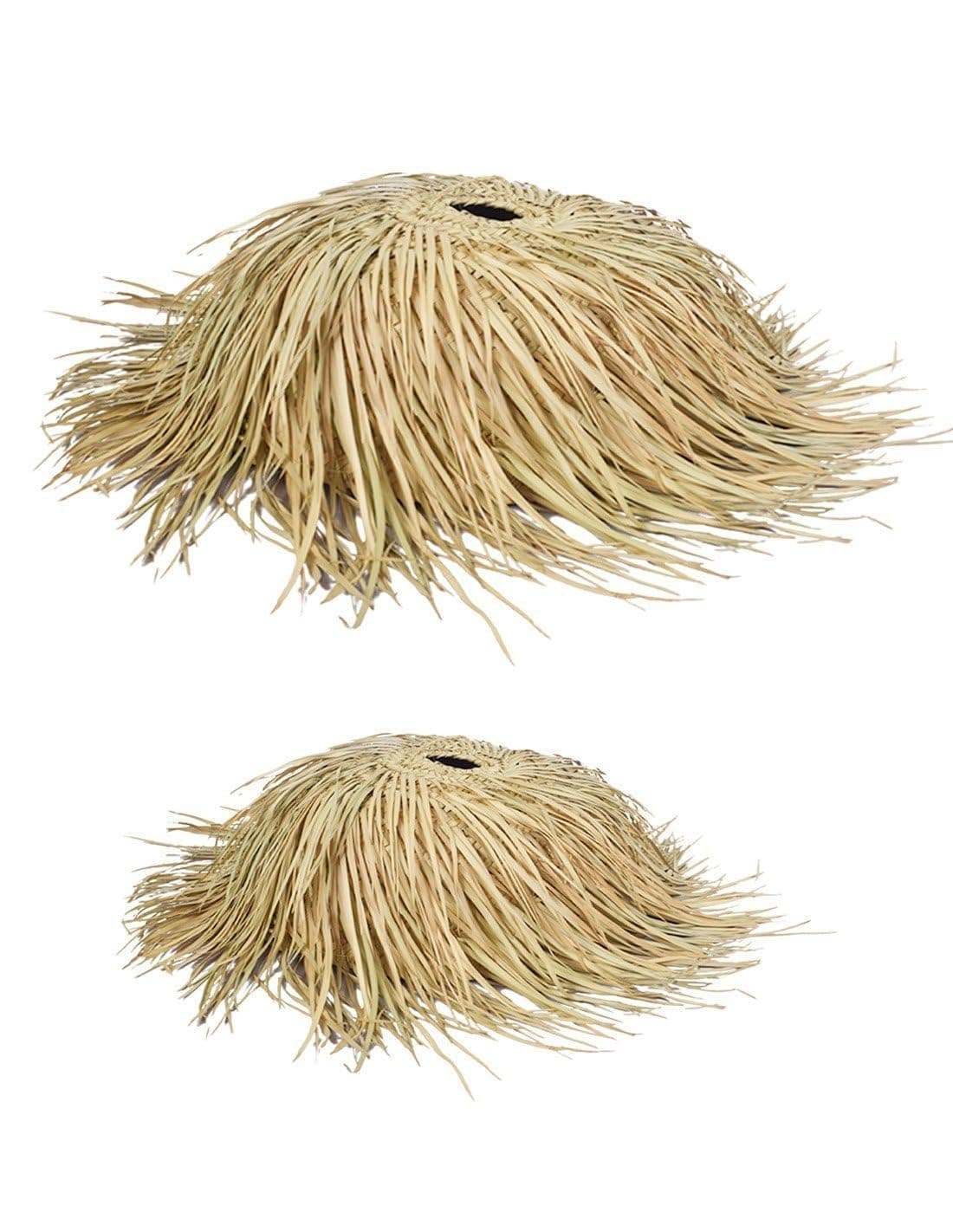 Lámpara de techo colgante de ratán natural